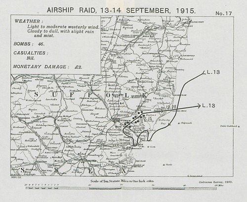 Ww1 german airship raid 14 - raid, 13-14