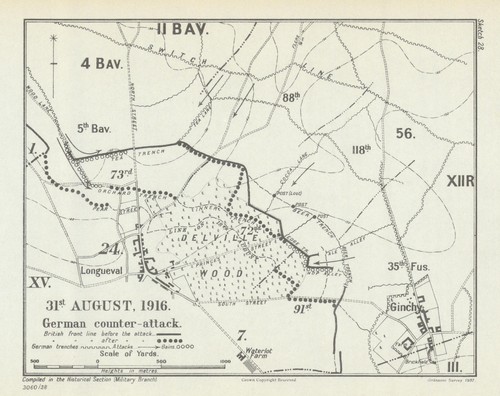 Battle the somme 31 august - of,