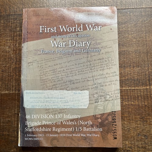 Ww1 diary 1915 division - 46,